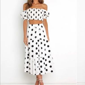 New with tags Petal & Pup Polka Dot Skirt Set